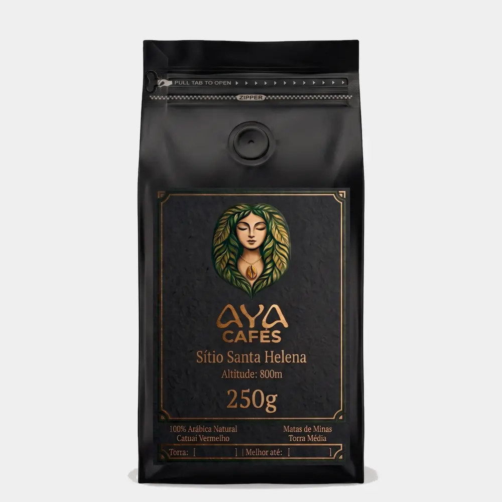 Embalagem preta do Especial Microlote Fermentado 250g
